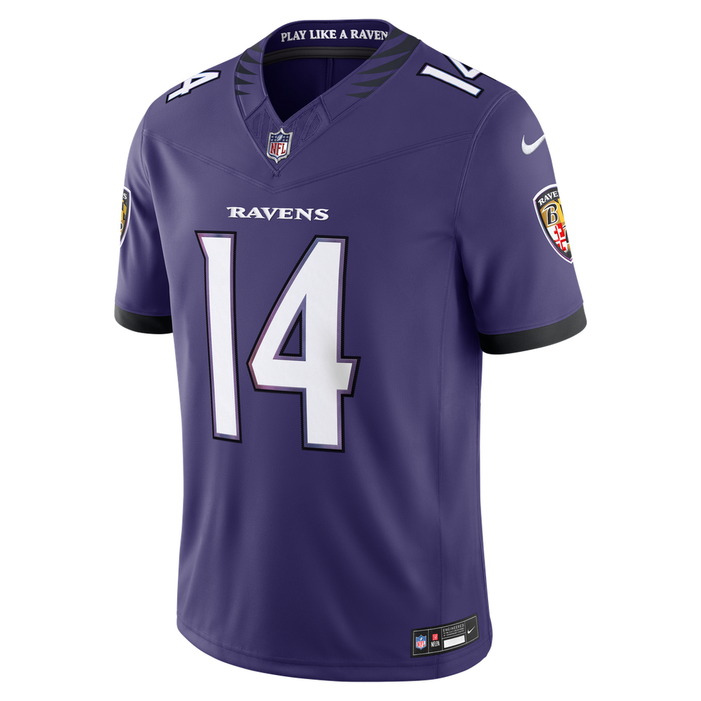Kyle Hamilton Baltimore Ravens Nike Vapor F.U.S.E. Stitched Limited Jersey - White