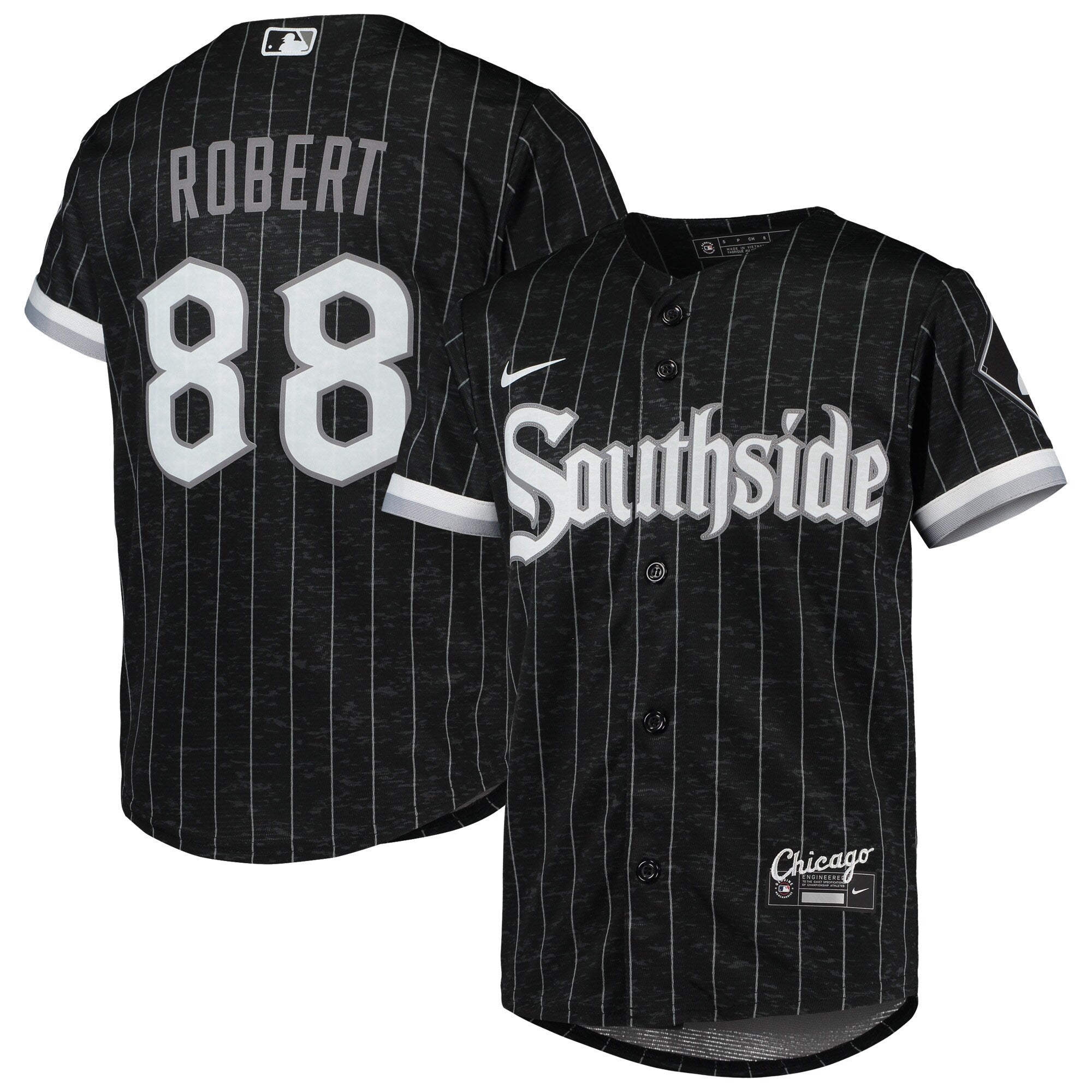 Youth Chicago White Sox Luis Robert Nike Black Anthracite City Connect Replica Player Jersey Official Team Jersey Sports Fan Apparel Official NFL