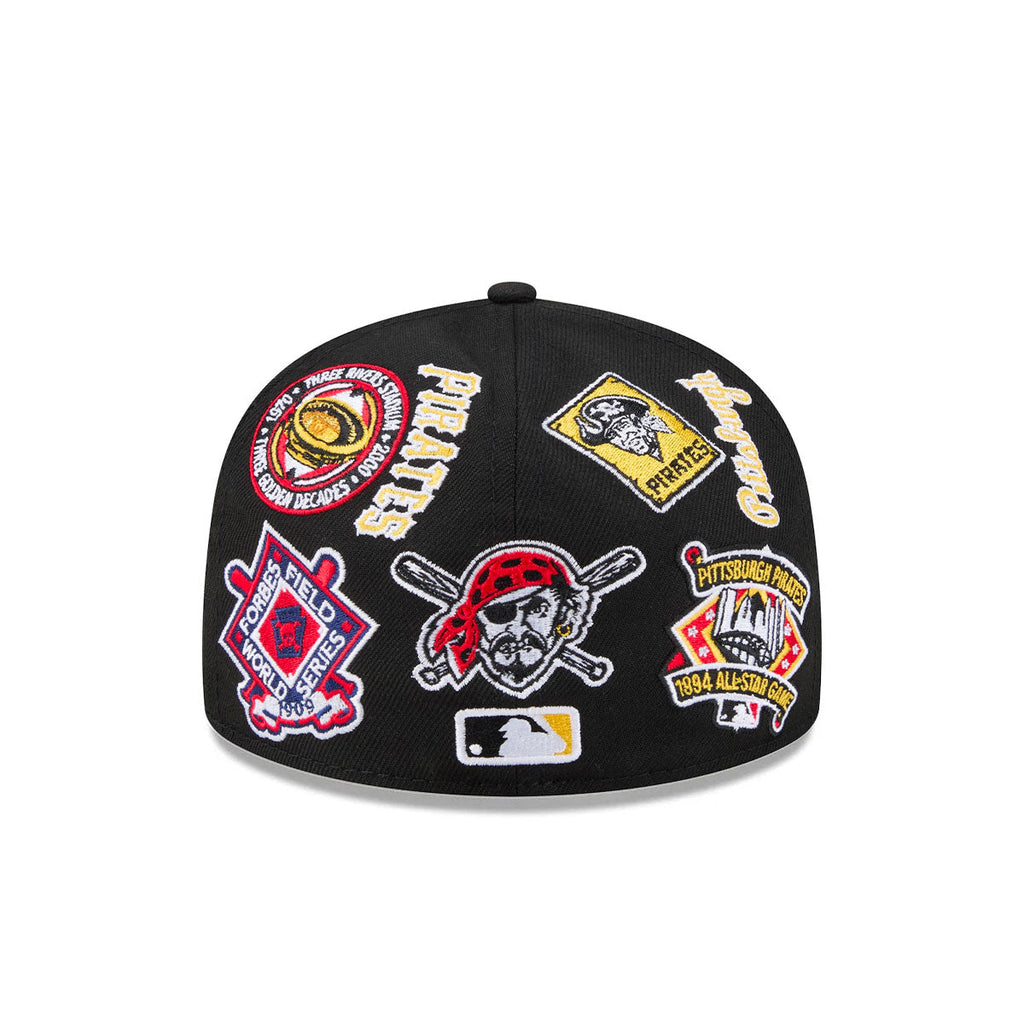 Pittsburgh Pirates MLB All Over Patch 59FIFTY New Era Official Team Hat Sports Fan Cap Official NFL Team Hat Football Fan Cap