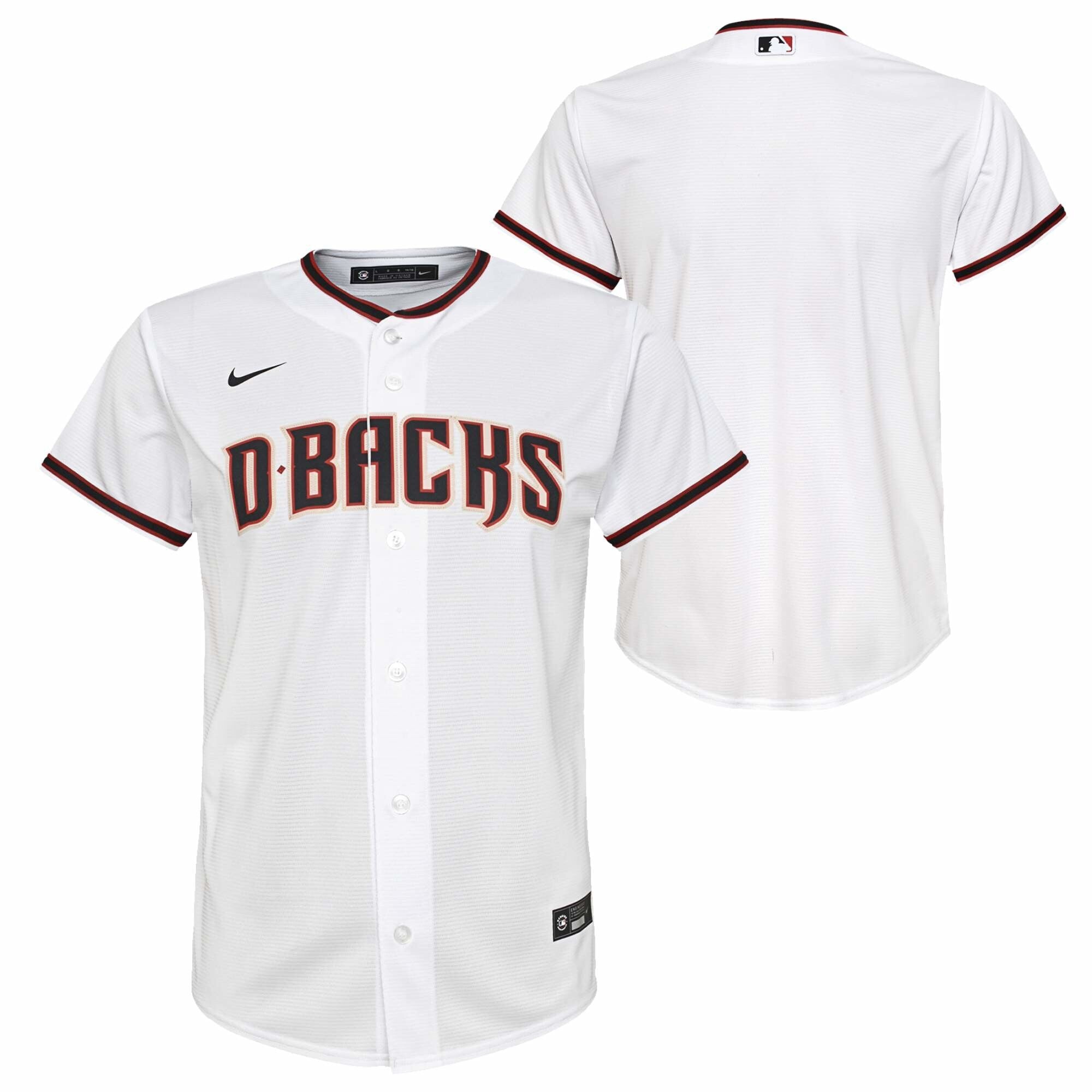 Youth Nike Arizona Diamondbacks Home White Replica Jersey Official Team Jersey Sports Fan Apparel Official NFL Team Jersey Football Fan Apparel