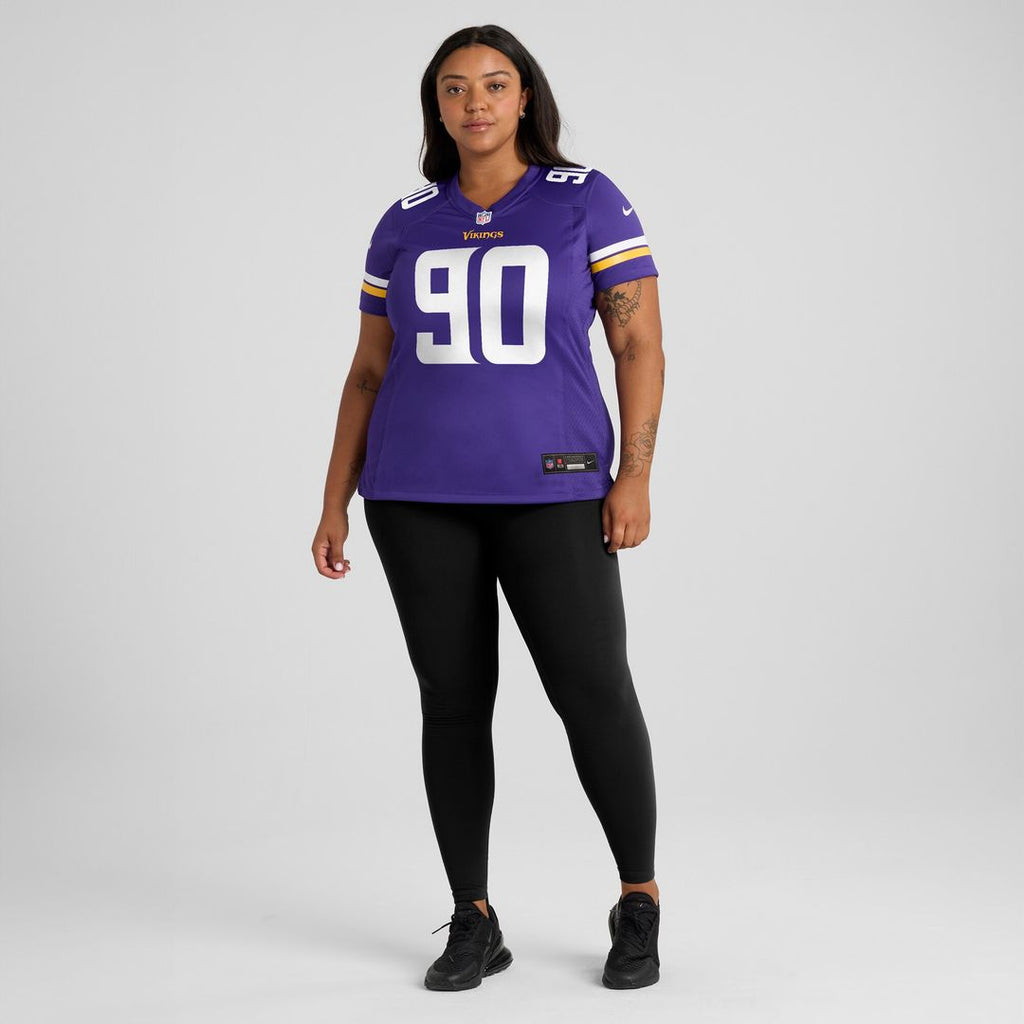 Tyrion Ingram-Dawkins Minnesota Vikings Nike Women's Team Game Jersey -  Purple
