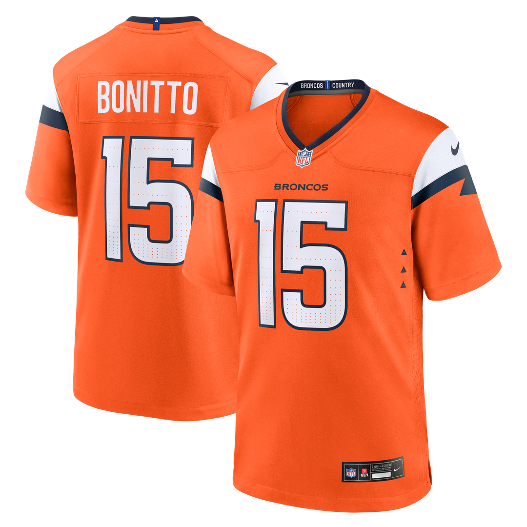 Nik Bonitto Denver Broncos Nike Team Game Jersey -  Orange