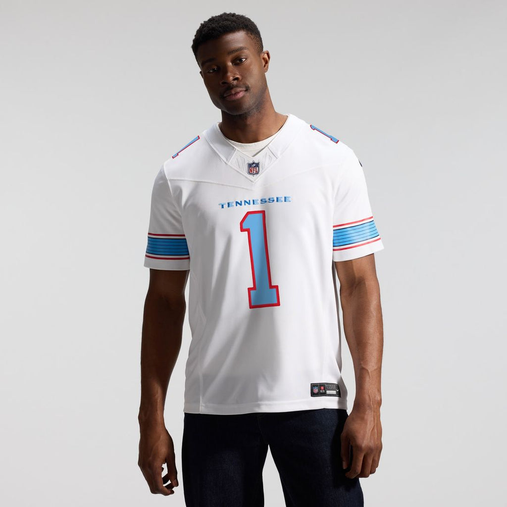 Cameron Ward Tennessee Titans Nike Vapor F.U.S.E. Stitched Limited Jersey - Light Blue