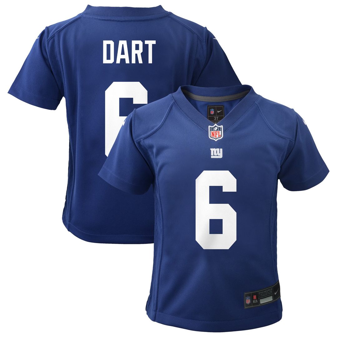 Jaxson Dart New York Giants Nike Infant Team Game Jersey - Royal