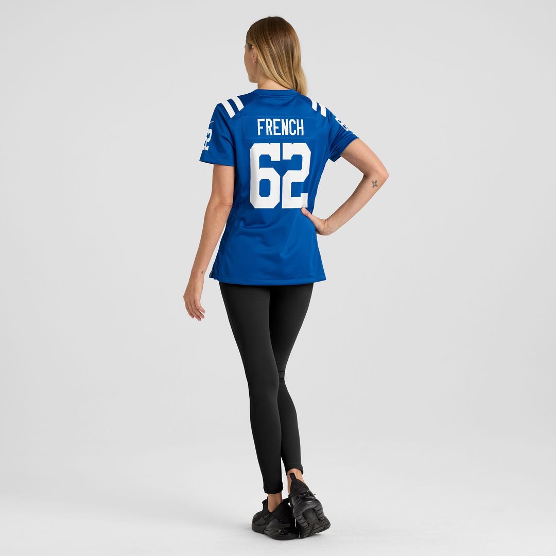 Wesley French Indianapolis Colts Nike Women's Game Player Jersey - Royal