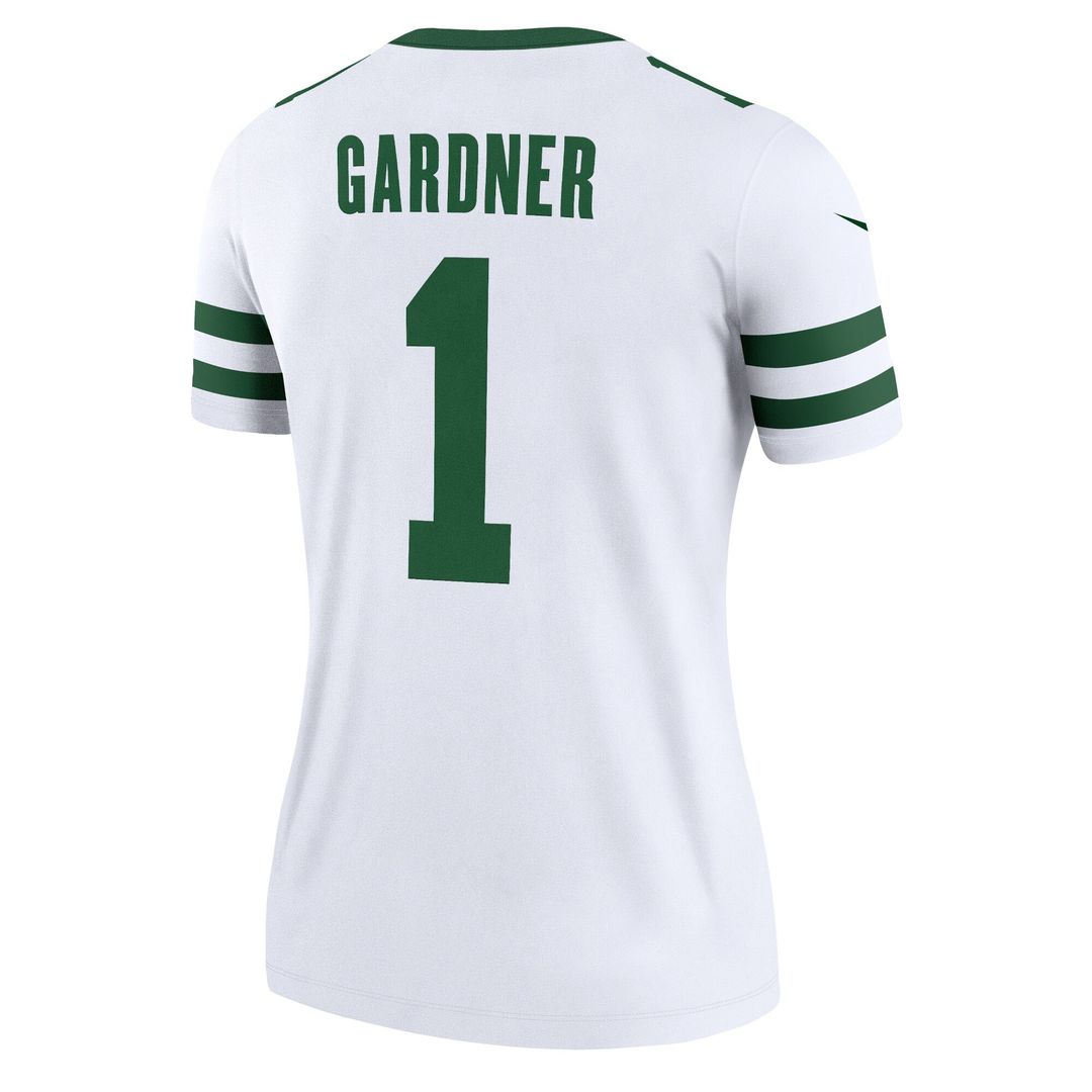 Ahmad Sauce Gardner New York Jets Nike Women's Alternate Legend Player Performance Top - Legacy Black