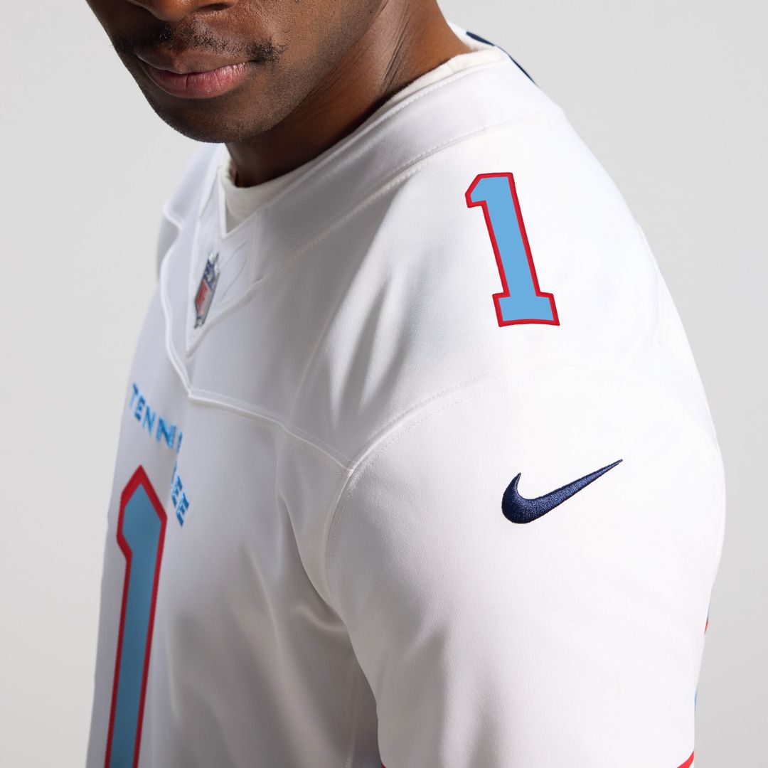 Cameron Ward Tennessee Titans Nike Vapor F.U.S.E. Stitched Limited Jersey - Light Blue