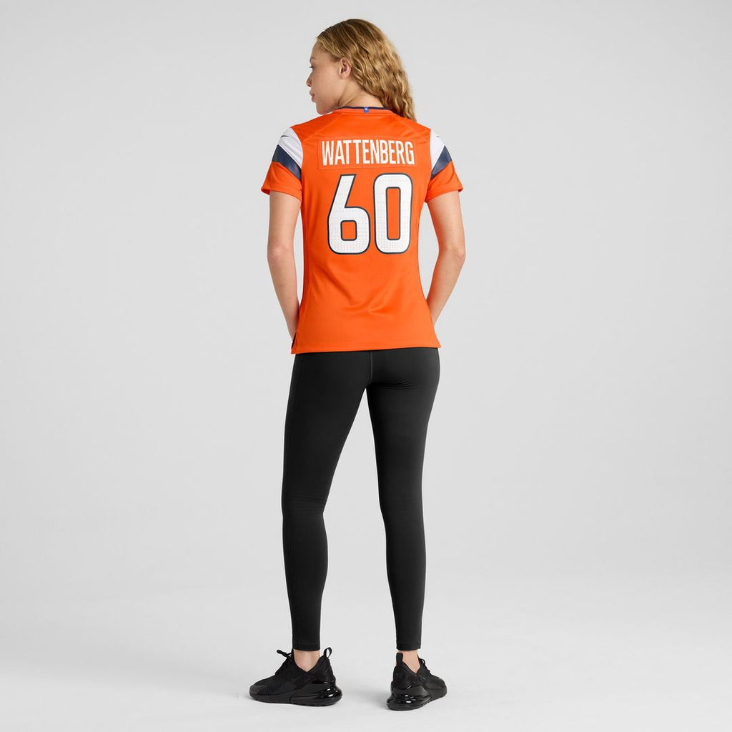 Luke Wattenberg Denver Broncos Nike Women's Team Game Jersey -  Orange