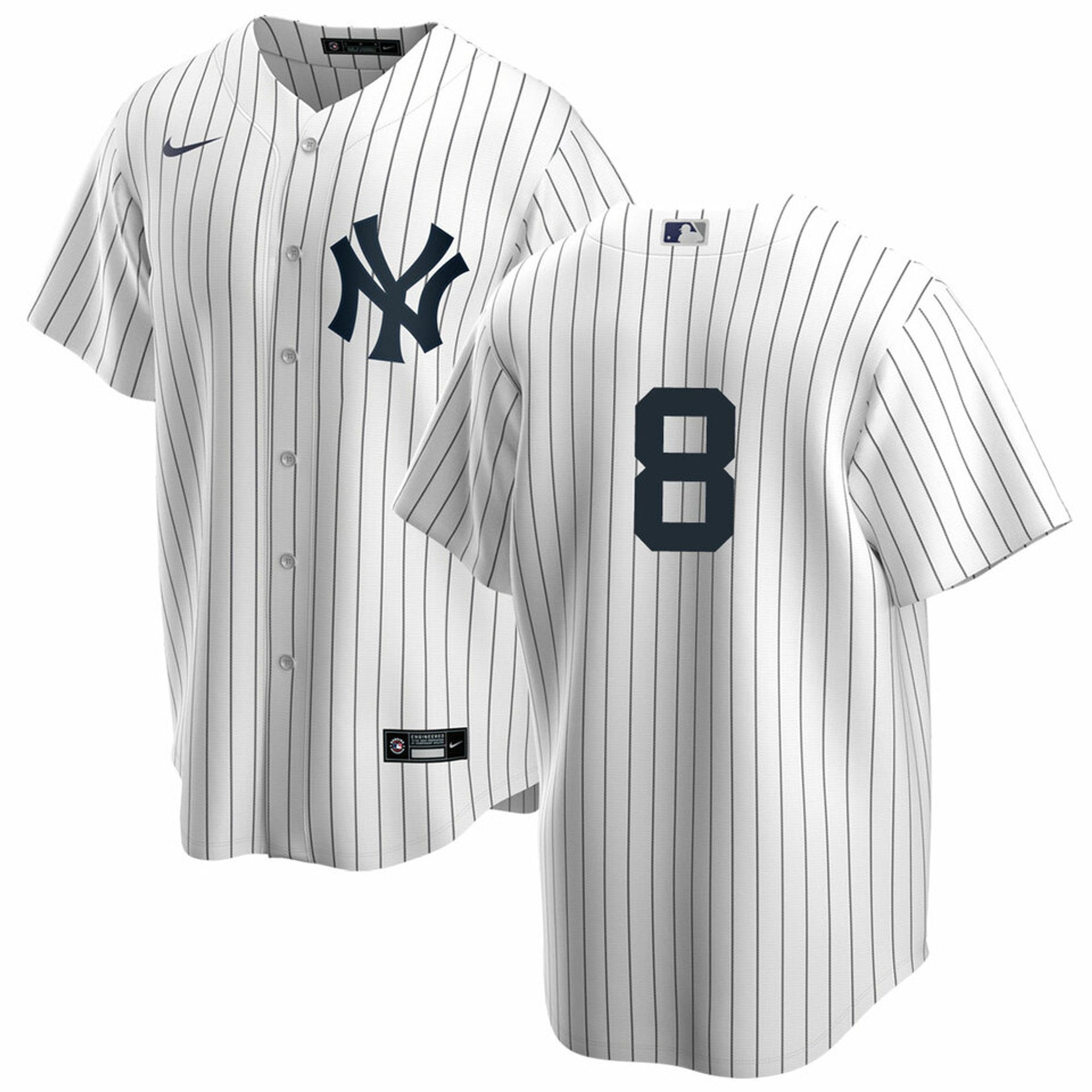 Men s Nike Yogi Berra 8 White New York Yankees Home Official Replica Player Jersey Official Team Jersey Sports Fan Apparel Official NFL Team Jersey