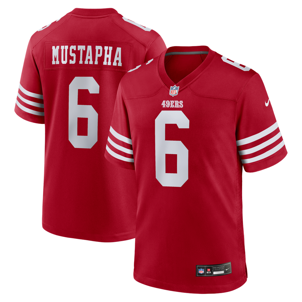 Malik Mustapha San Francisco 49ers Nike  Game Jersey -  Scarlet