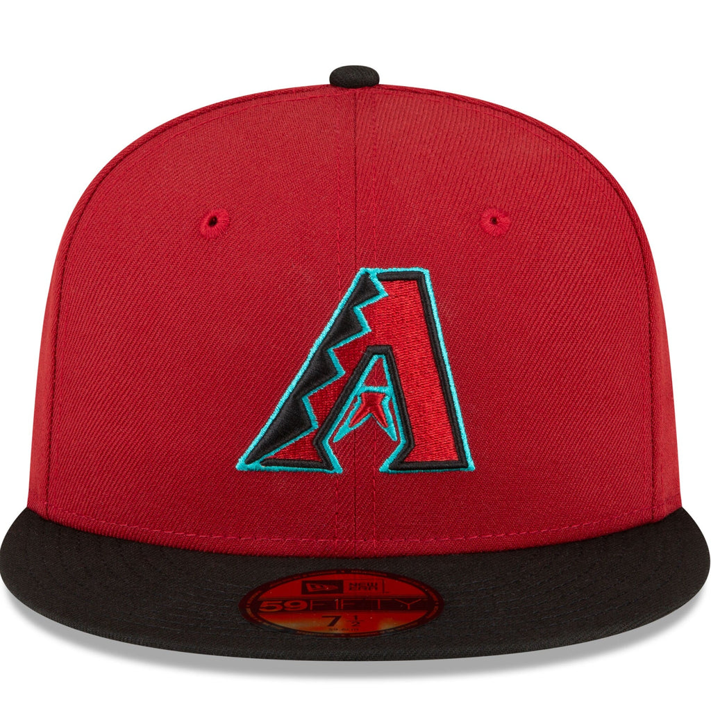 Men s Arizona Diamondbacks New Era Red Black Home Authentic Collection On-Field 59FIFTY Fitted Hat Official Team Hat Sports Fan Cap Official NFL Team