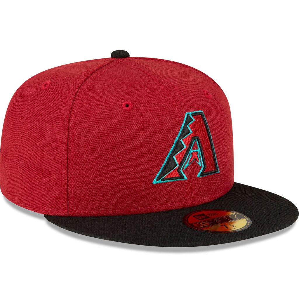 Men s Arizona Diamondbacks New Era Red Black Home Authentic Collection On-Field 59FIFTY Fitted Hat Official Team Hat Sports Fan Cap Official NFL Team