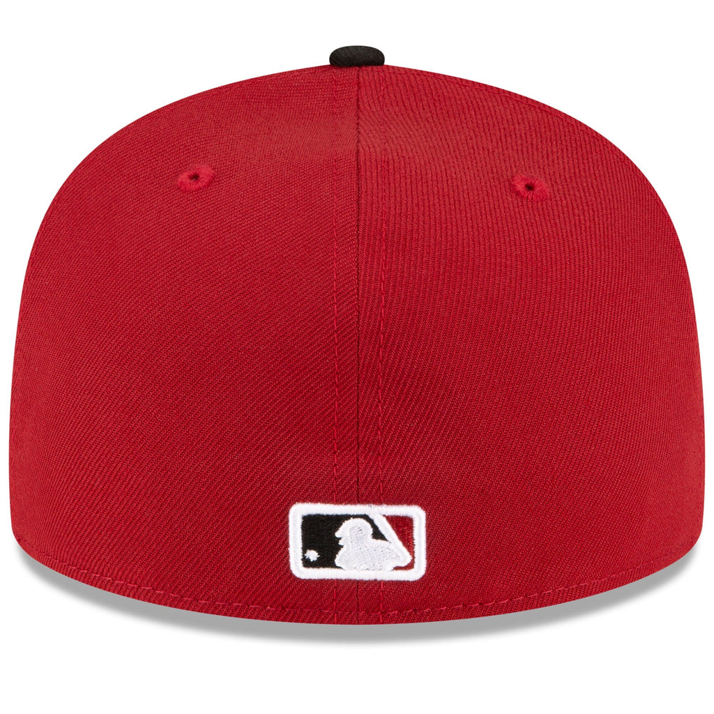 Men s Arizona Diamondbacks New Era Red Black Home Authentic Collection On-Field 59FIFTY Fitted Hat Official Team Hat Sports Fan Cap Official NFL Team