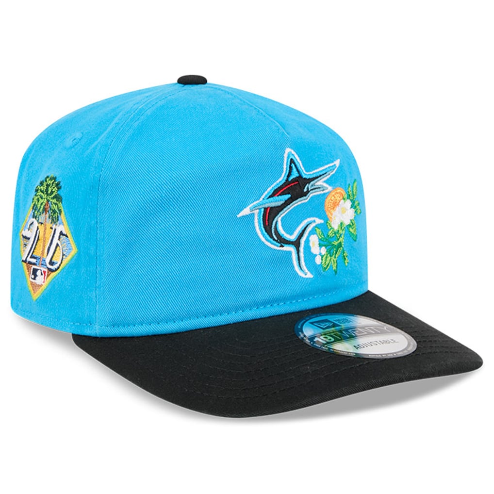 Miami Marlins MLB 19Twenty Spring Training New Era Blue Black Official Team Hat Sports Fan Cap Official NFL Team Hat Football Fan Cap