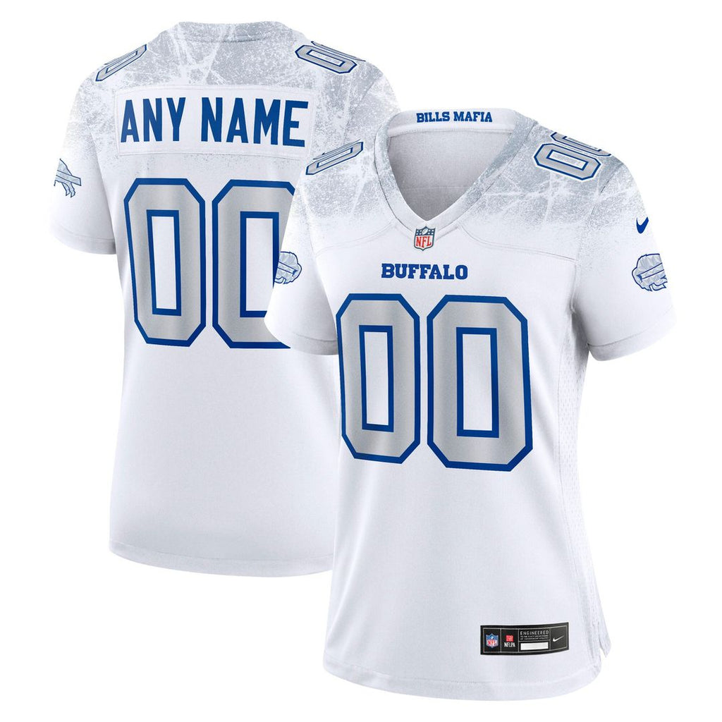 Buffalo Bills Nike Women's 2025 Rivalries Collection Custom Game Jersey - White