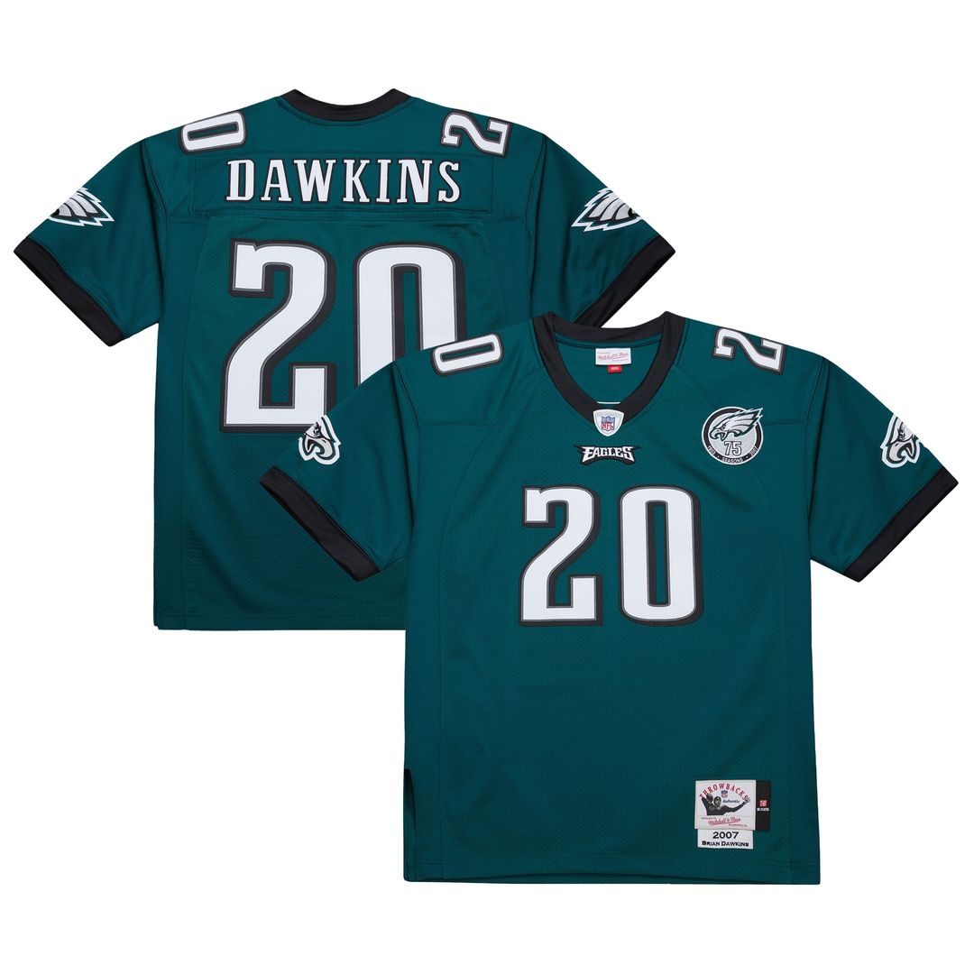 Brian Dawkins Philadelphia Eagles 1996 Mitchell & Ness Authentic Throwback Retired Player Jersey - White