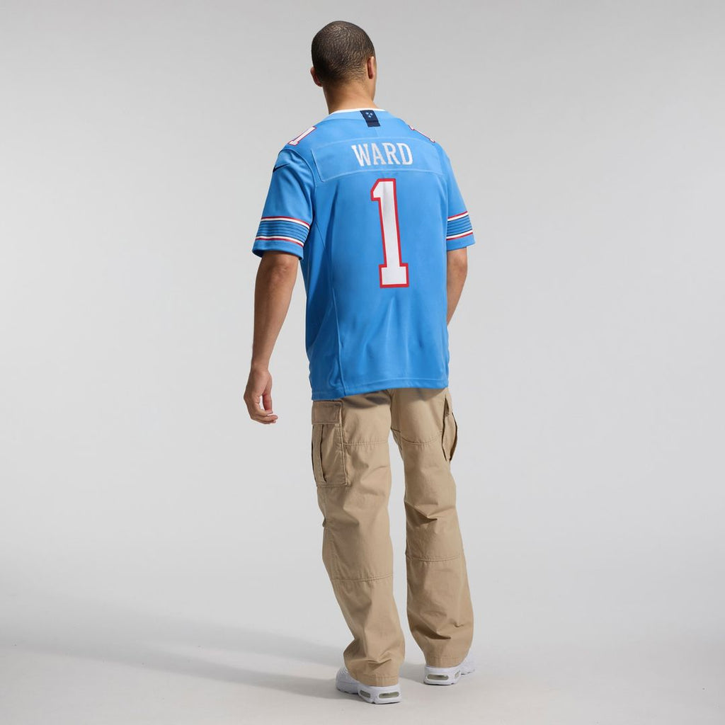 Cameron Ward Tennessee Titans Nike Vapor F.U.S.E. Stitched Limited Jersey - Light Blue