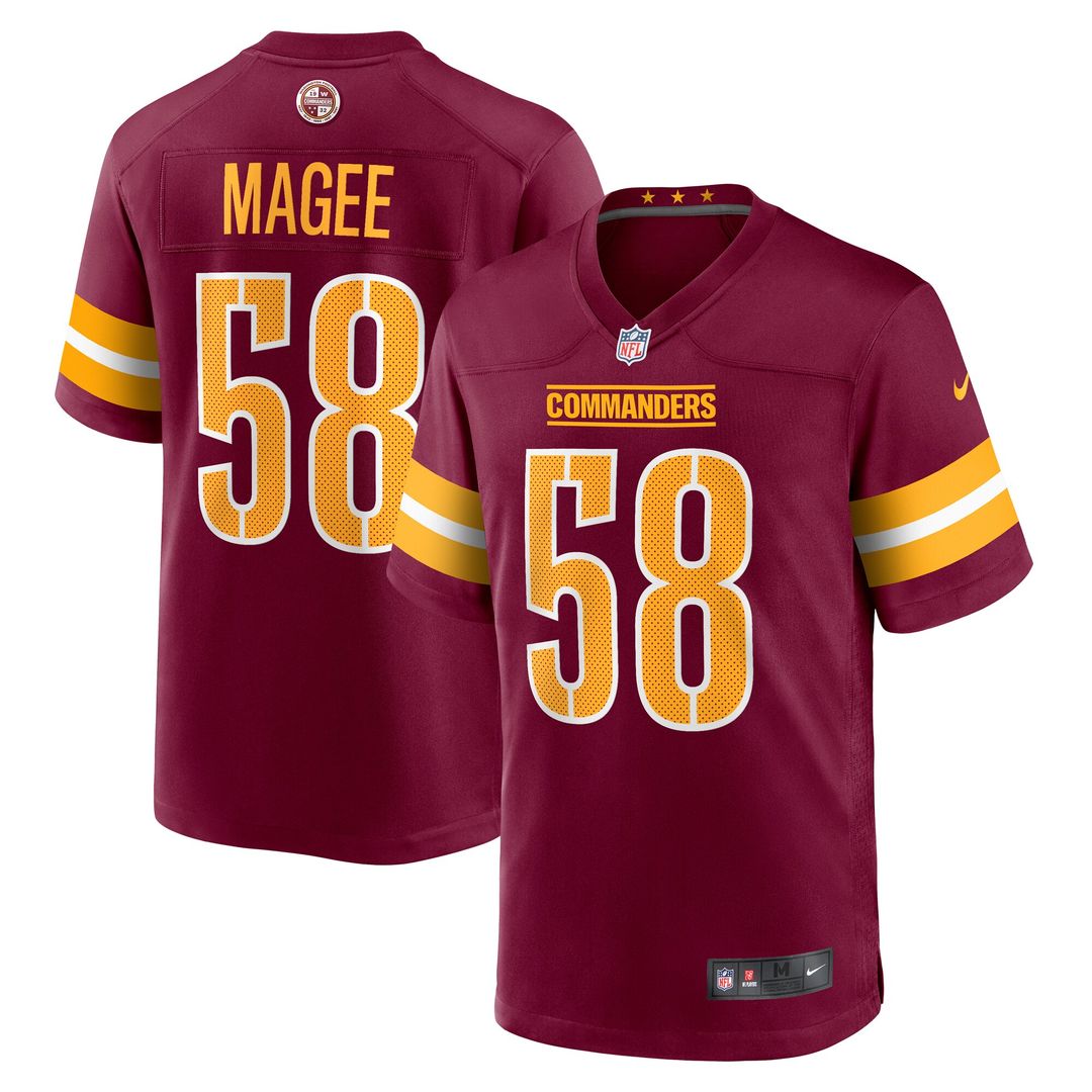 Jordan Magee Washington Commanders Nike  Game Jersey -  Burgundy