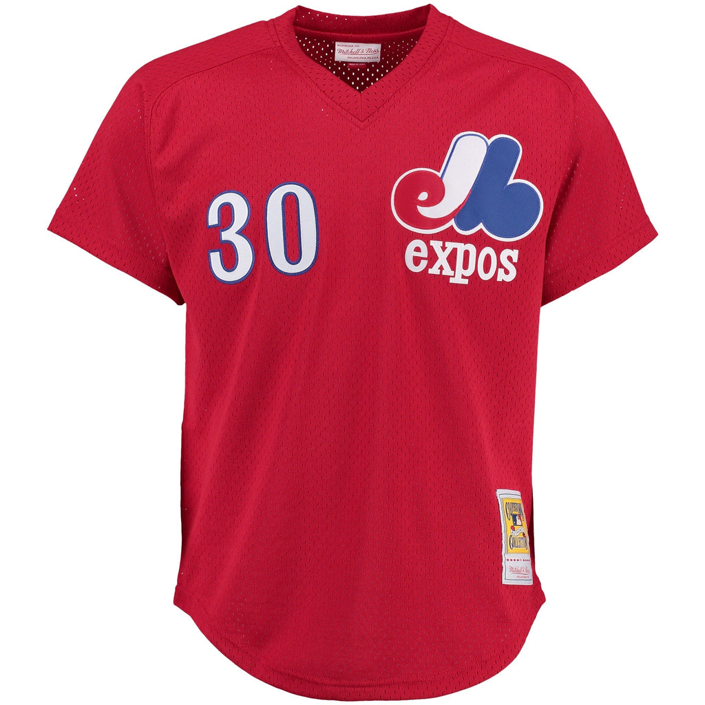 Tim Raines Montreal Expos Mitchell And Ness Batting Practice Jersey - Red Official Team Jersey Sports Fan Apparel Official NFL Team Jersey Football