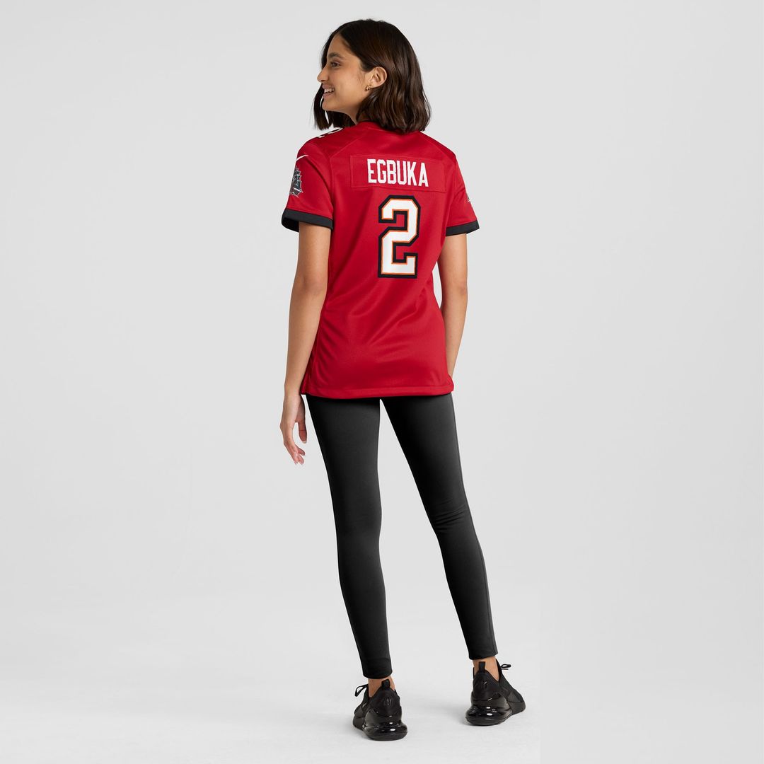 Emeka Egbuka  Tampa Bay Buccaneers Nike Women's Team  Game Jersey - Red