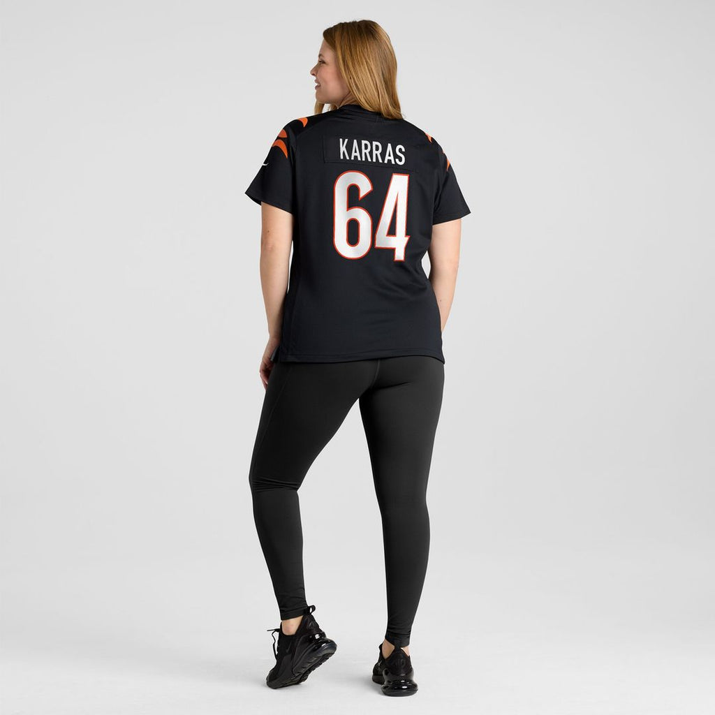 Ted Karras Cincinnati Bengals Nike Women's Game Player Jersey - Black