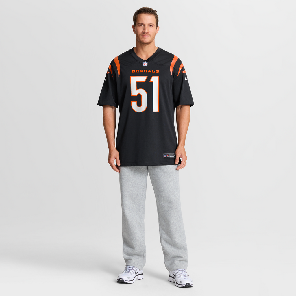 Isaiah Foskey Cincinnati Bengals Nike Team Game Jersey -  Black