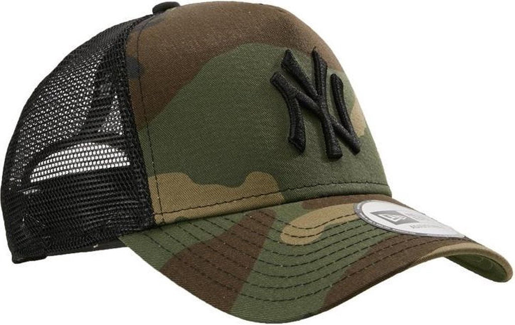 New York Yankees MLB League Essential Snapback Trucker New Era Camo Official Team Hat Sports Fan Cap Official NFL Team Hat Football Fan Cap