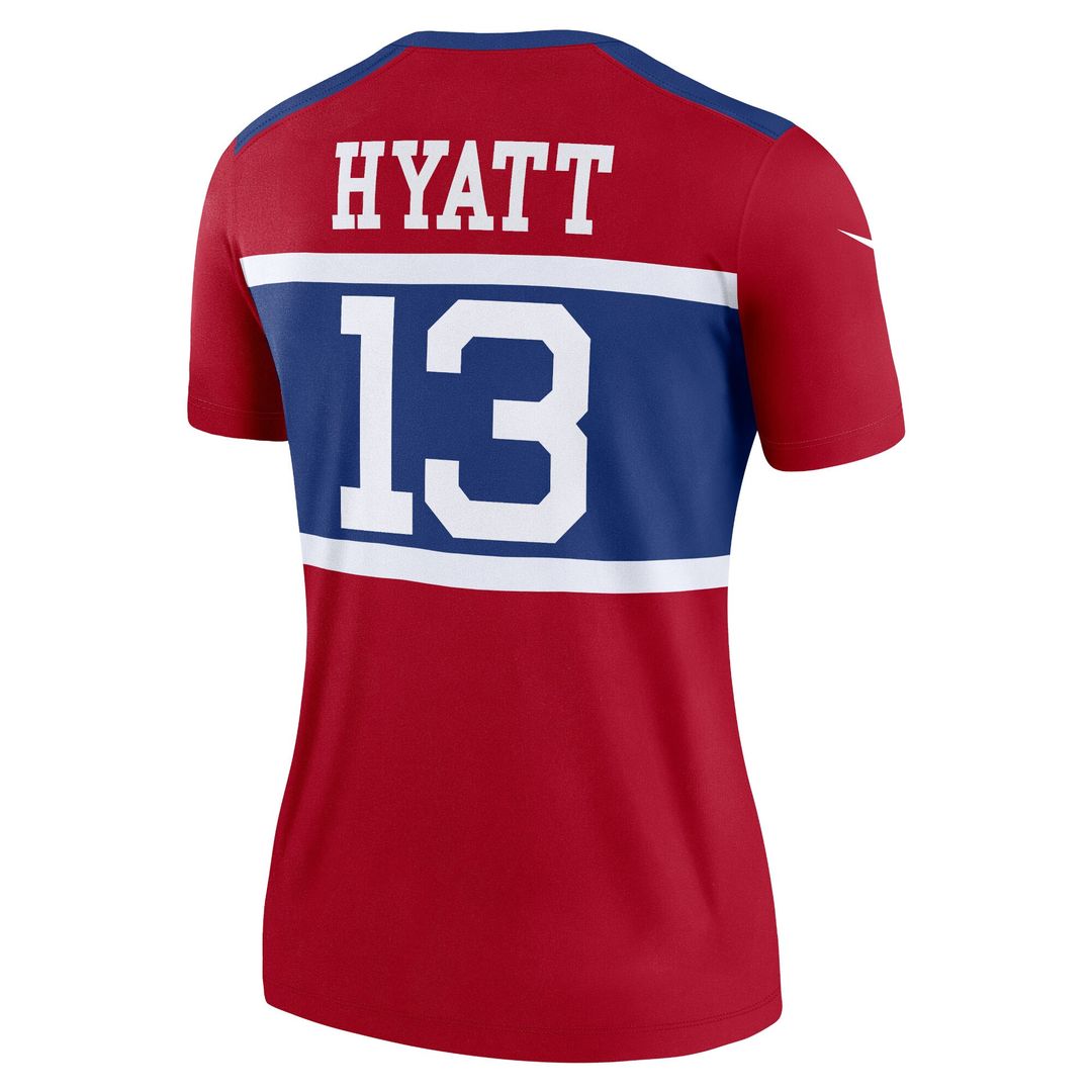 Jalin Hyatt New York Giants Nike Women's Alternate Legend Player Performance Top -  Red