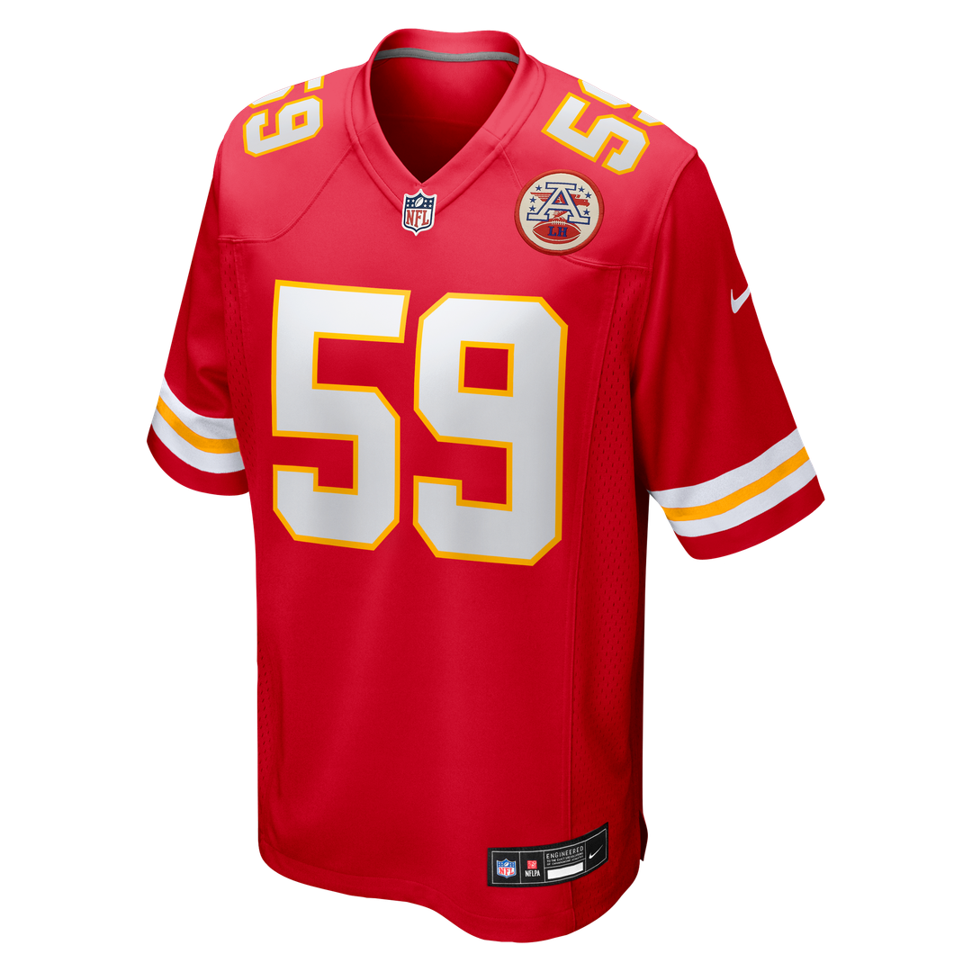 Cooper McDonald Kansas City Chiefs Nike Team Game Jersey -  Red