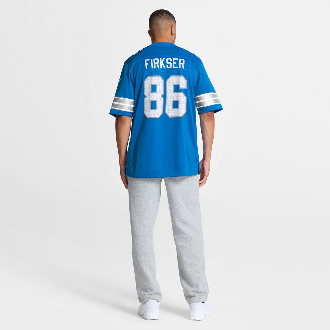 Anthony Firkser Detroit Lions Nike Team Game Jersey -  Blue