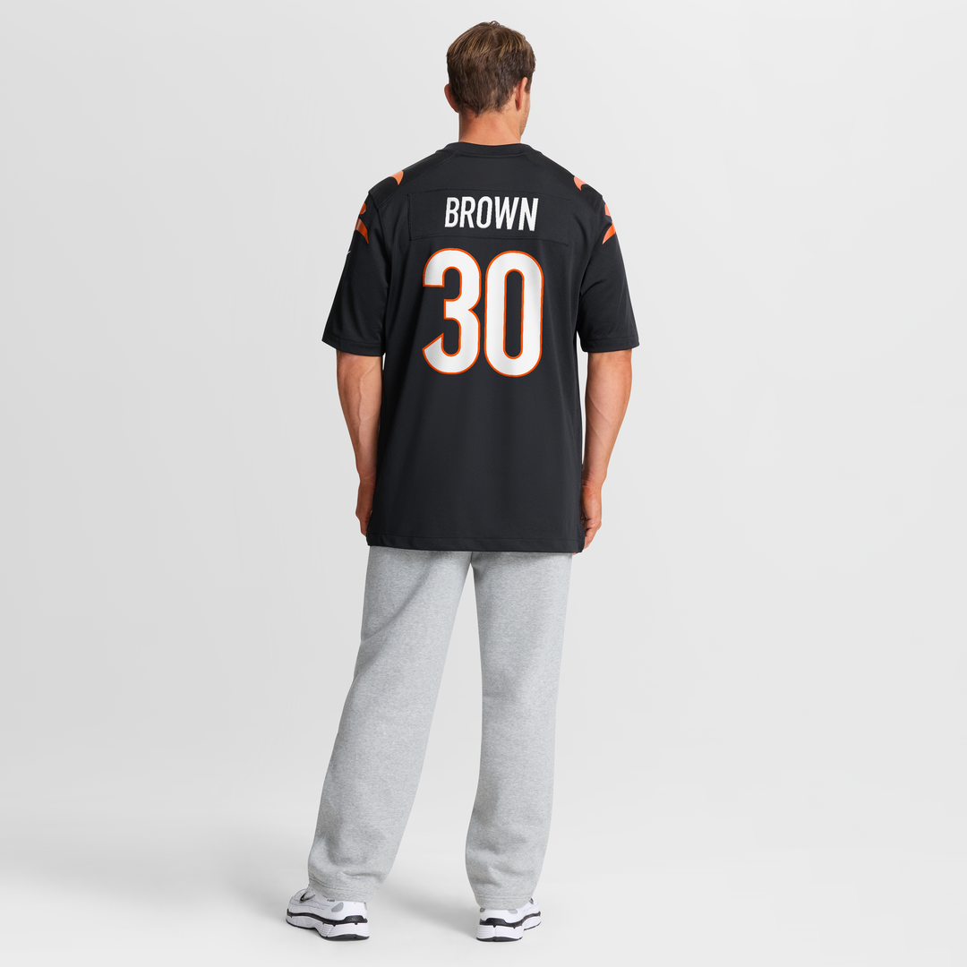 Chase Brown Cincinnati Bengals Nike Team Game Jersey -  Black