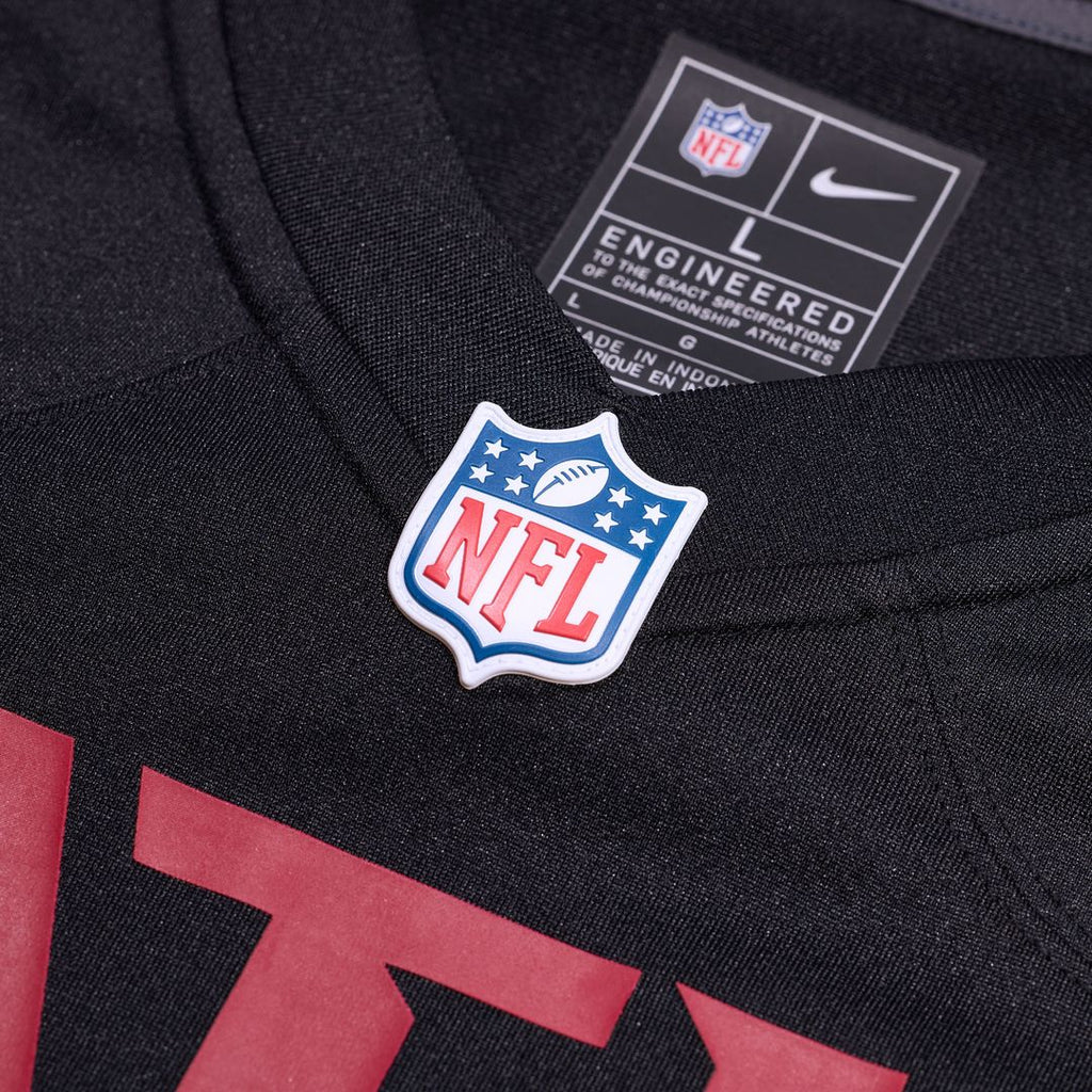 Natrone Brooks Atlanta Falcons Nike Team Game Jersey -  Black