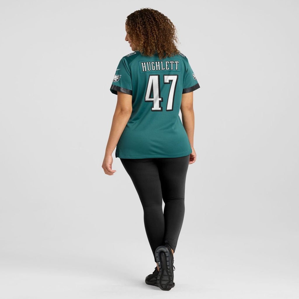 Charley Hughlett Philadelphia Eagles Nike Women's Team Game Jersey - Midnight Green