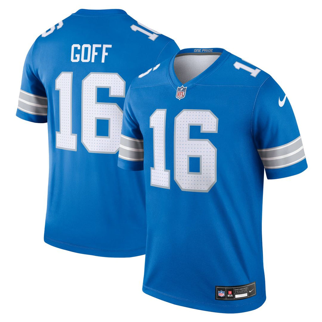 Jared Goff Detroit Lions Nike Legend Player Performance Top - Blue