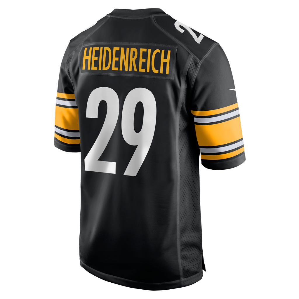 Eli Heidenreich Pittsburgh Steelers Nike Team Game Jersey - Black