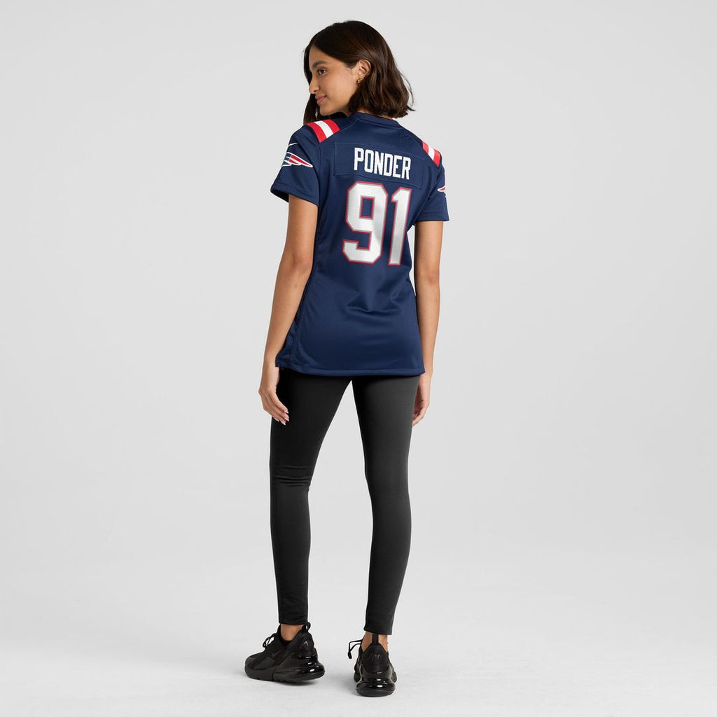 Elijah Ponder New England Patriots Nike Women's Team Game Jersey -  Navy
