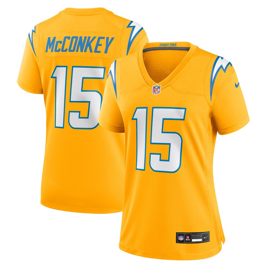 Ladd McConkey Los Angeles Chargers Nike Women's Alternate Super Chargers Game Jersey - Navy