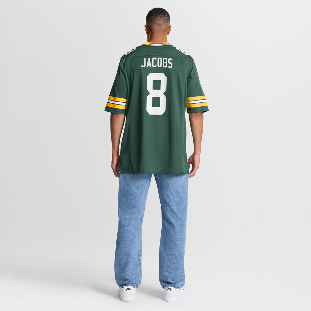 Josh Jacobs Green Bay Packers Nike Team Game Jersey -  Green