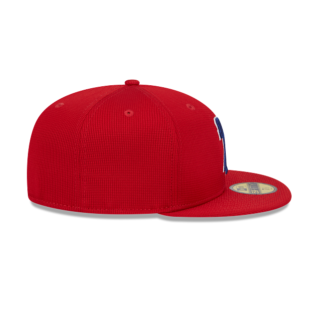 Philadelphia Phillies New Era Red 2025 Spring Training 59FIFTY Fitted Hat Official Team Hat Sports Fan Cap Official NFL Team Hat Football Fan Cap