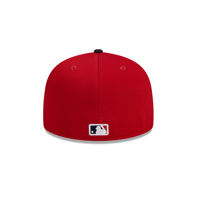 Atlanta Braves New Era Red Navy 2025 Spring Training 59FIFTY Fitted Hat Official Team Hat Sports Fan Cap Official NFL Team Hat Football Fan Cap