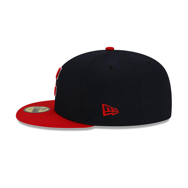 Cleveland Guardians New Era 2 Tone Home On Field 59FIFTY Fitted Hat Official Team Hat Sports Fan Cap Official NFL Team Hat Football Fan Cap