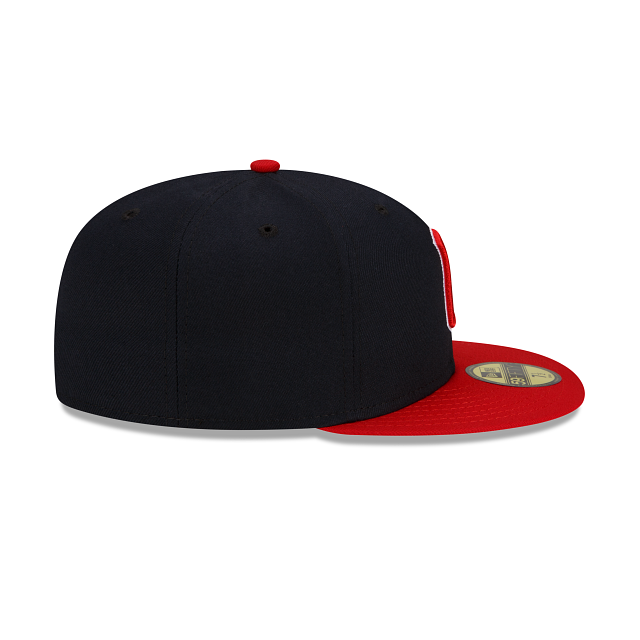 Cleveland Guardians New Era 2 Tone Home On Field 59FIFTY Fitted Hat Official Team Hat Sports Fan Cap Official NFL Team Hat Football Fan Cap