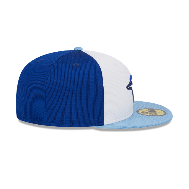 Toronto Blue Jays New Era White Blue 2024 Spring Training 59FIFTY Fitted Hat Official Team Hat Sports Fan Cap Official NFL Team Hat Football Fan Cap
