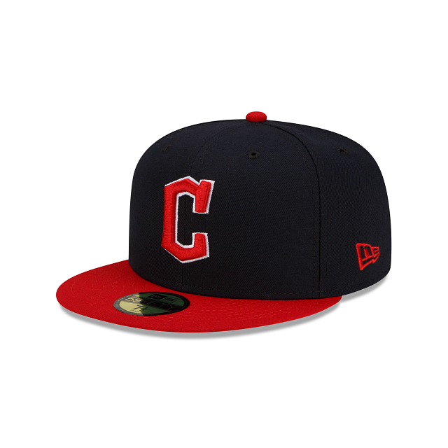 Cleveland Guardians New Era 2 Tone Home On Field 59FIFTY Fitted Hat Official Team Hat Sports Fan Cap Official NFL Team Hat Football Fan Cap