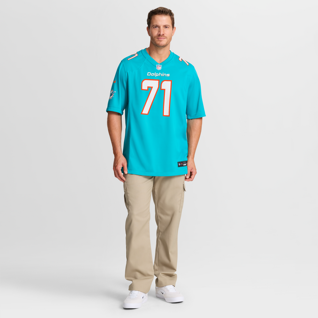 Kion Smith Miami Dolphins Nike  Game Jersey -  Aqua