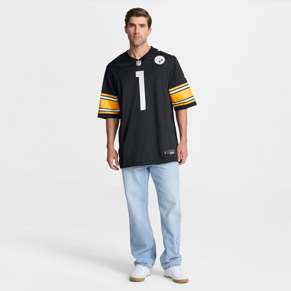 Number 1 Dad Pittsburgh Steelers Nike Game Jersey - Black