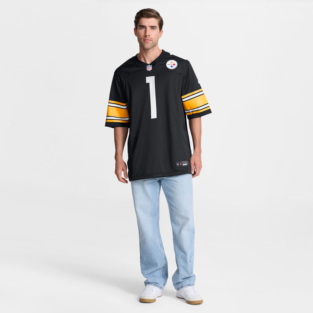 Number 1 Dad Pittsburgh Steelers Nike Game Jersey - Black