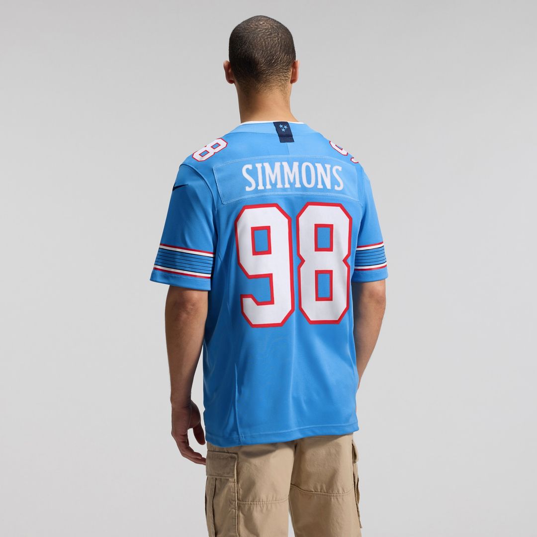 Jeffery Simmons Tennessee Titans Nike Vapor F.U.S.E. Stitched Limited Jersey - White