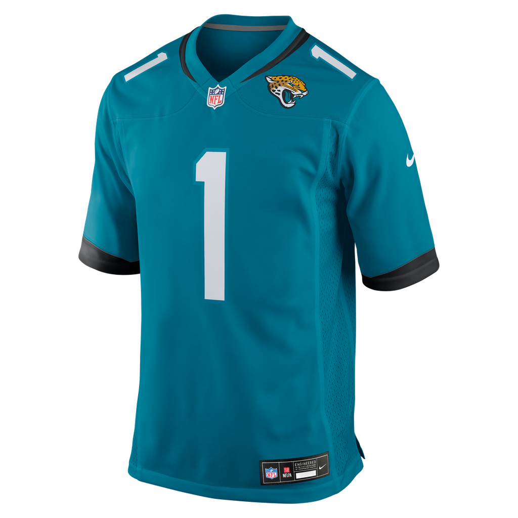 Number 1 Dad Jacksonville Jaguars Nike Game Jersey - Teal