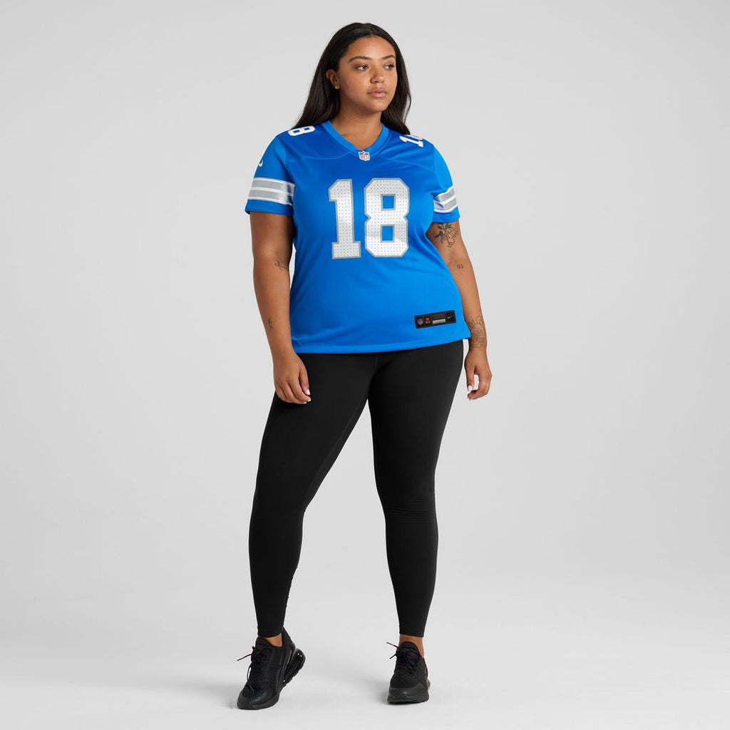 Isaac TeSlaa Detroit Lions Nike Women's Game Player Jersey - Blue